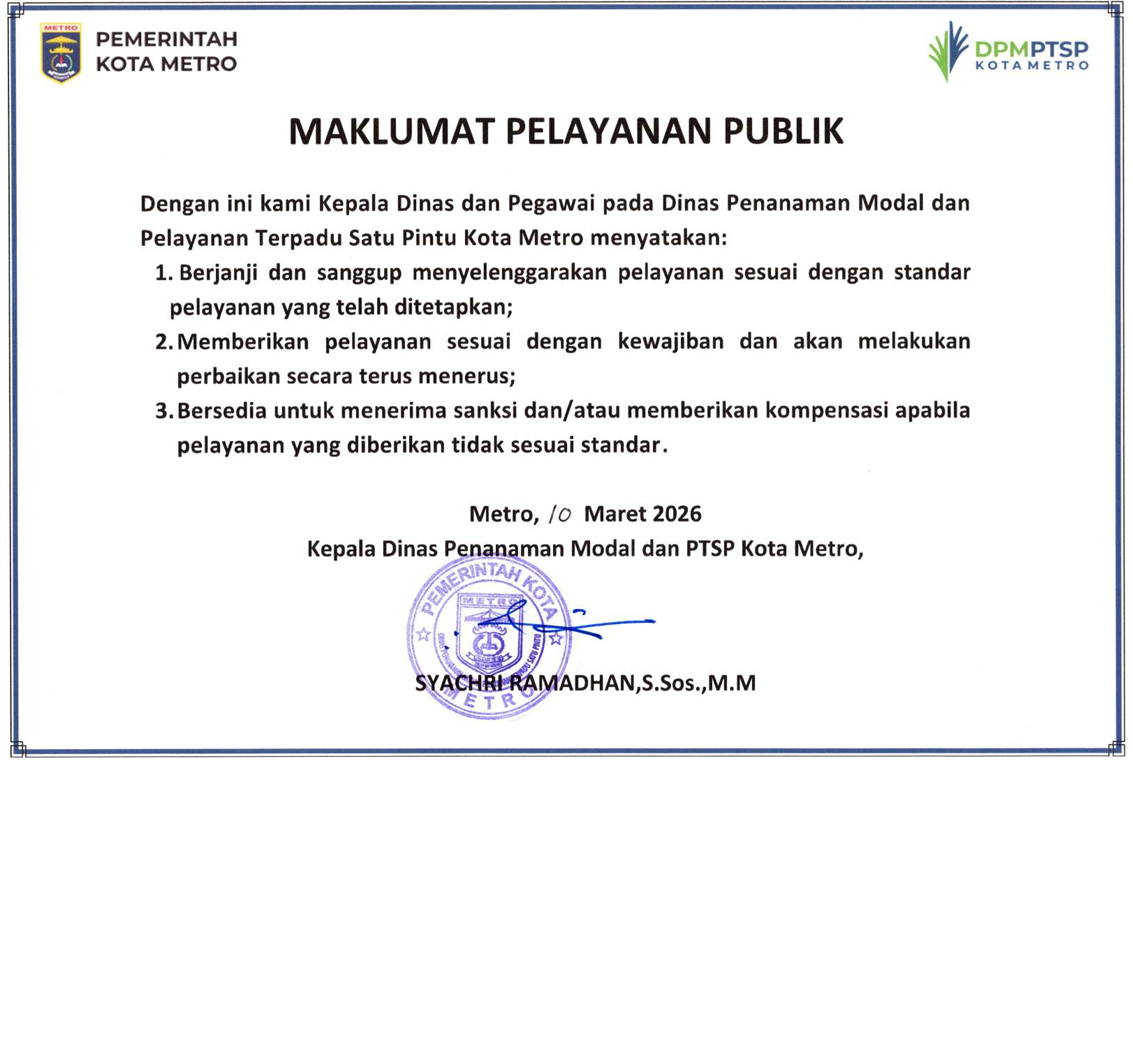 Maklumat Pelayanan Publik